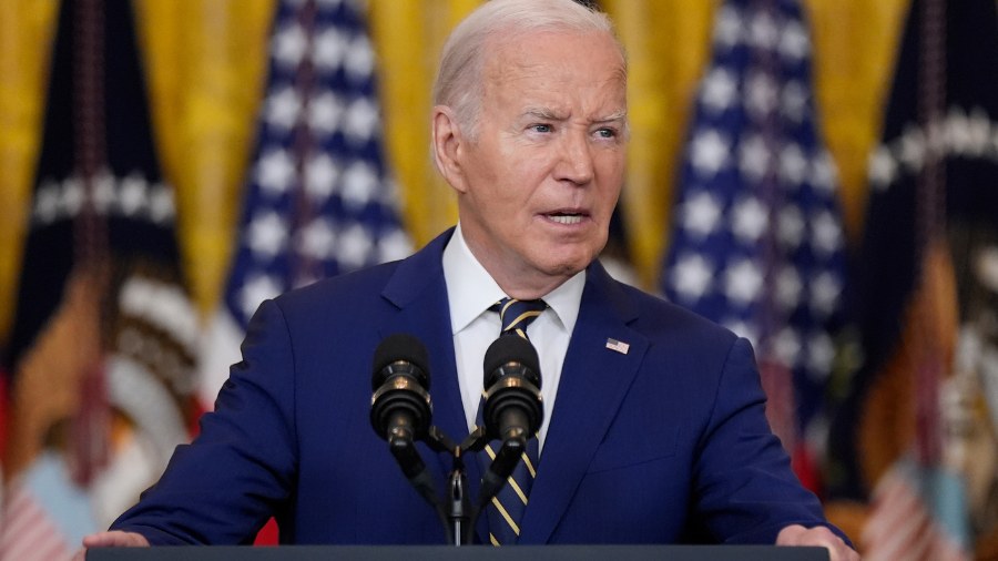 Image: President Joe Biden speaks about an executive order on border security in the East Room at the White House in Washington, D.C., on Tuesday, June 4, 2024.
