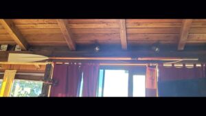 Photo: Rower John White's oar hangs in his grandson's home.
